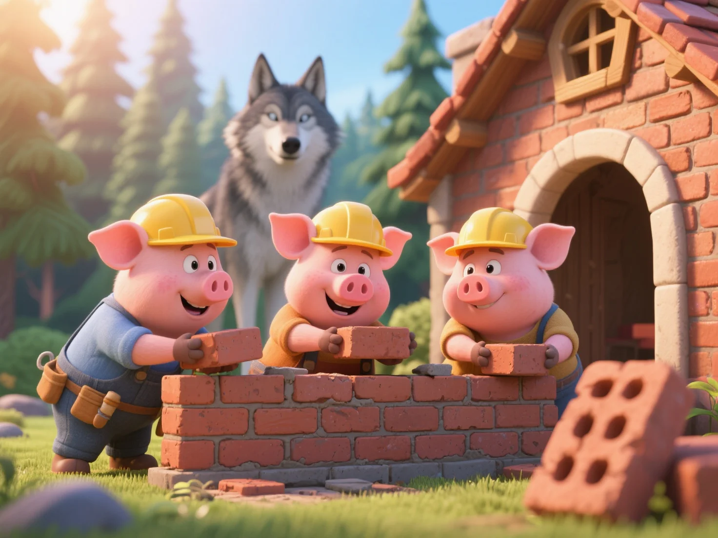 The Three Little Pigs and the Friendship House | तीन छोटे सूअर और दोस्ती का घर
